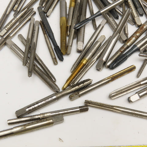 Standard Mixed Lot Bottoming Plug Hand Taps 4-40, 6-32, 12-24 Lot Of 100+