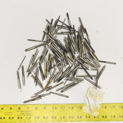 Standard Mixed Lot Bottoming Plug Hand Taps 4-40, 6-32, 12-24 Lot Of 100+