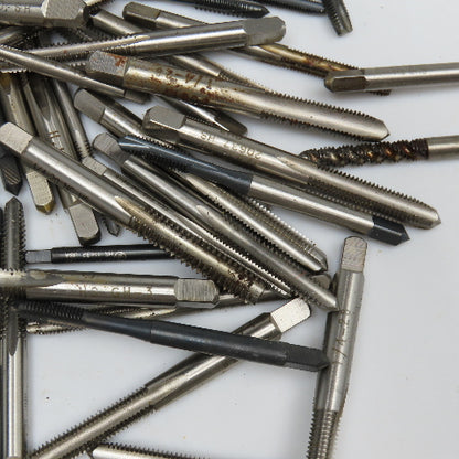 Standard Mixed Lot Bottoming Plug Hand Taps 4-40, 6-32, 12-24 Lot Of 100+