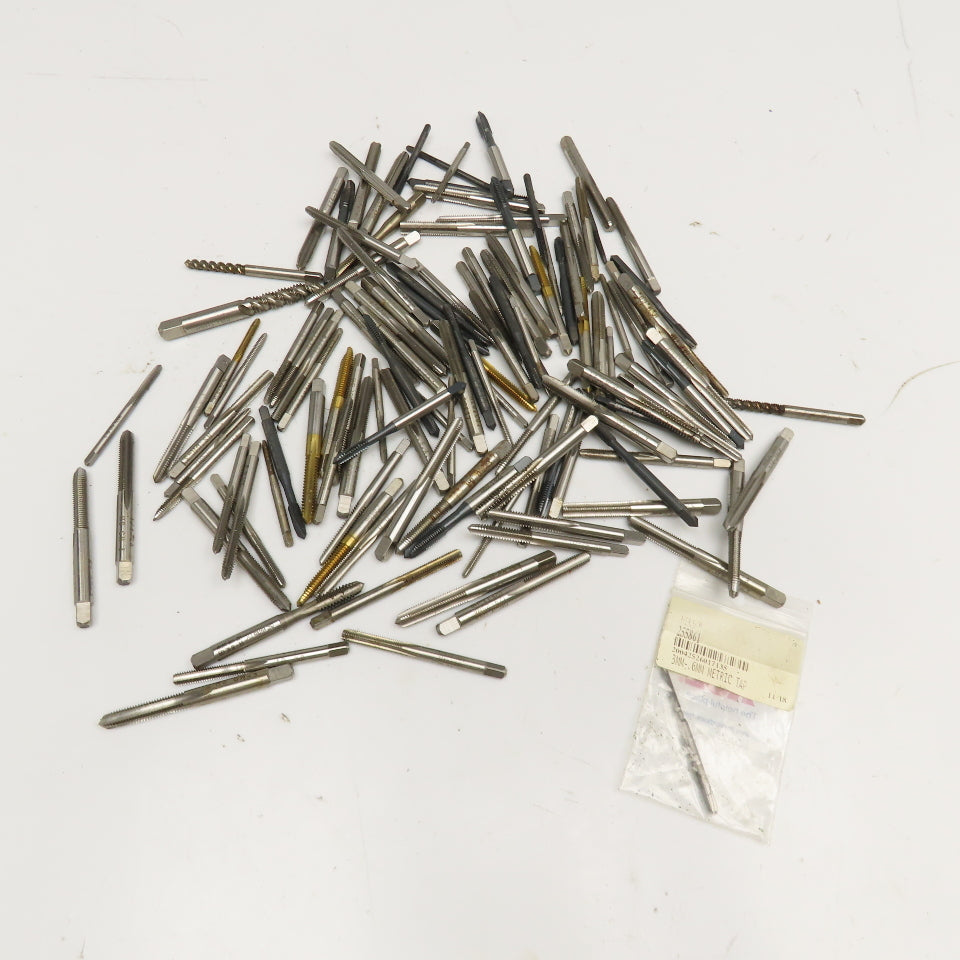 Standard Mixed Lot Bottoming Plug Hand Taps 4-40, 6-32, 12-24 Lot Of 100+