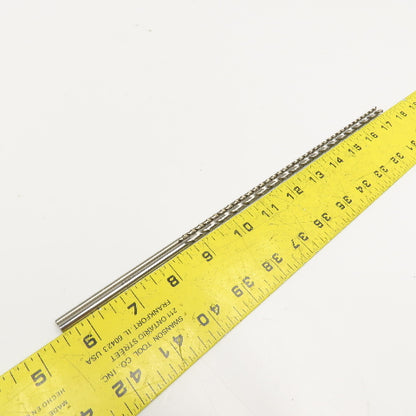 Precision Extra Length HSS Brite Finish Drill Bits 3/16" & 1/8" x 12" Lot/2