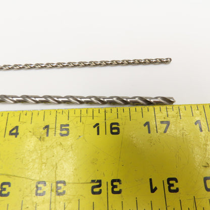 Precision Extra Length HSS Brite Finish Drill Bits 3/16" & 1/8" x 12" Lot/2