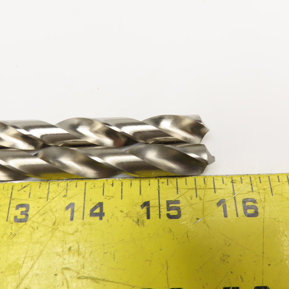 PTD Extra Length HSS Brite Finish Drill Bits 23/64", 29/64" x 12" Lot Of 3