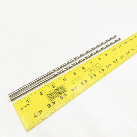PTD Extra Length HSS Brite Finish Drill Bits 17/64" x 12" Lot Of 2