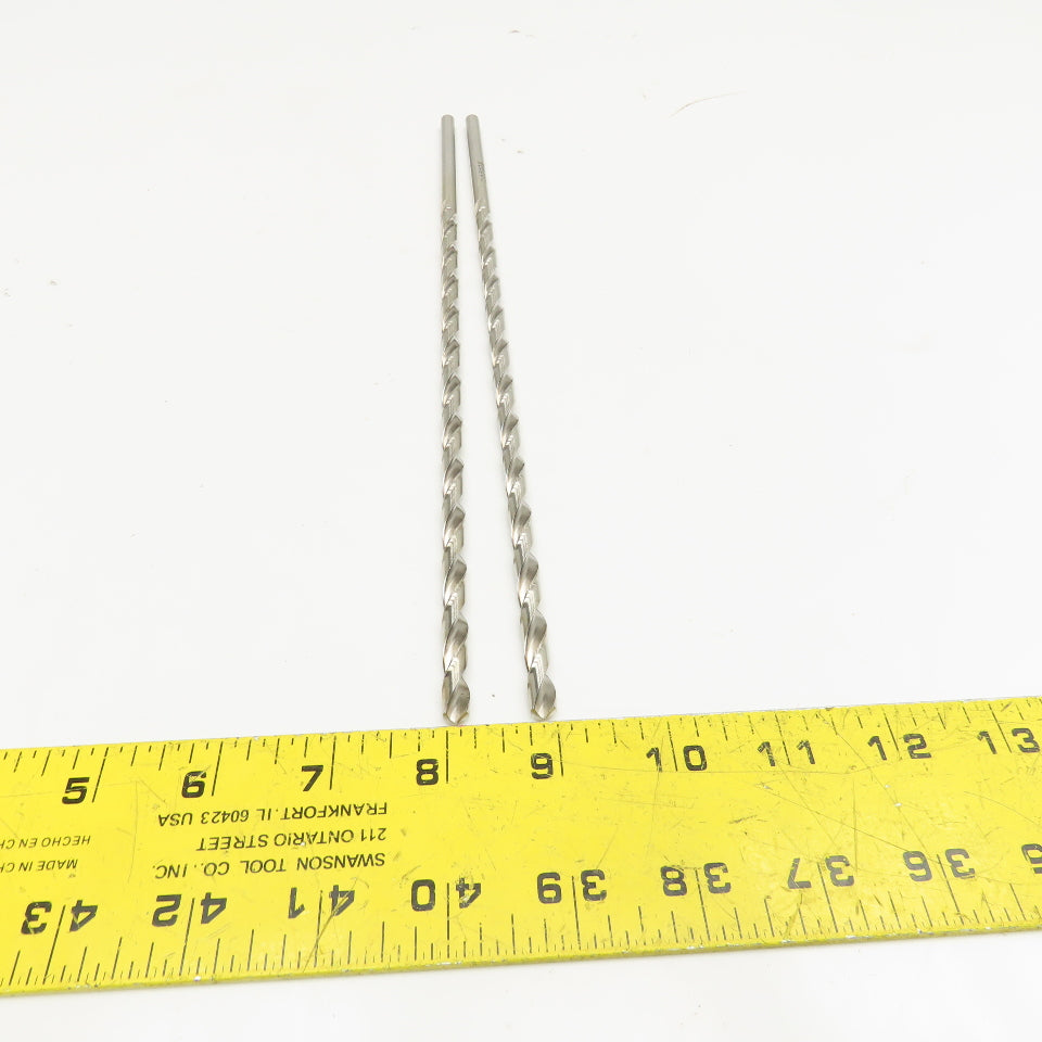 PTD Extra Length HSS Brite Finish Drill Bits 17/64" x 12" Lot Of 2
