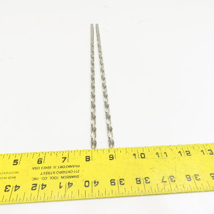 PTD Extra Length HSS Brite Finish Drill Bits 17/64" x 12" Lot Of 2