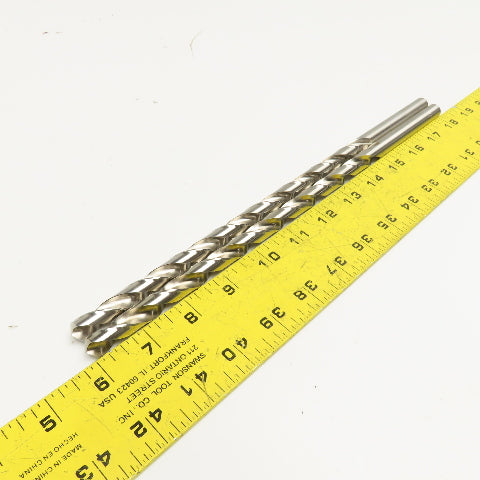 PTD Extra Length HSS Brite Finish Drill Bits 7/16" x 12" Lot Of 2