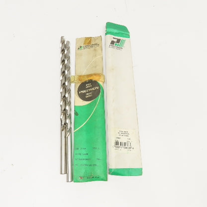 PTD Extra Length HSS Brite Finish Drill Bits 7/16" x 12" Lot Of 2