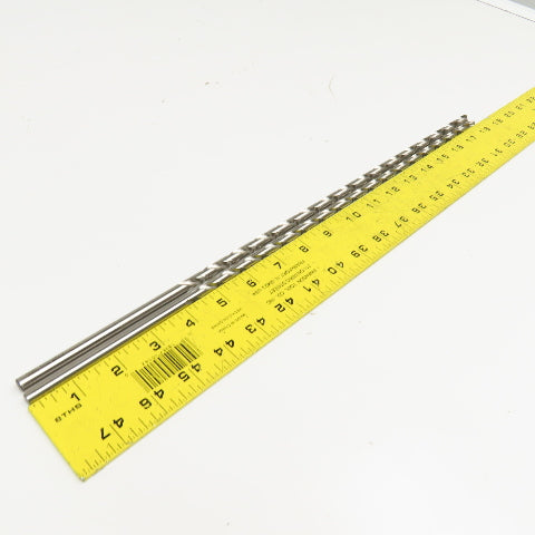 Nachi Extra Length HSS Brite Finish Drill Bits 17/64" & 21/64" " x 18" Lot Of 2