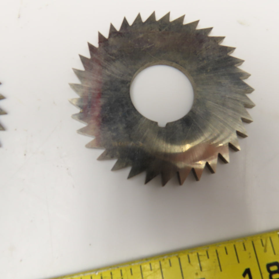 ST Co. 2.835 x .125" Screw Slotting Cutting Blade 35T 1" Bore Lot Of 5
