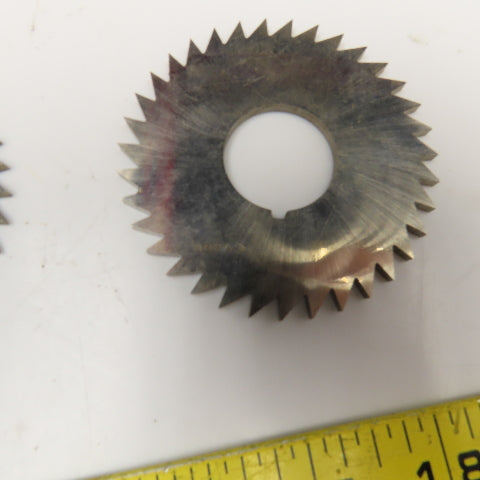 ST Co. 2.835 x .125" Screw Slotting Cutting Blade 35T 1" Bore Lot Of 5