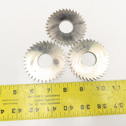 ST Co. 2.835 x .125" Screw Slotting Cutting Blade 35T 1" Bore Lot Of 5