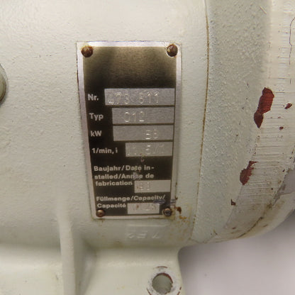 Thien & Co. DKF 71 N 054 GB 11.5:1 Ratio 0.37kW 220/380V Gear Motor W/ Brake