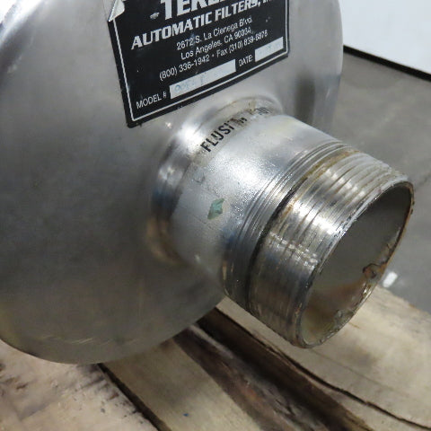 Tekleen OBF4-P 4" Stainless Steel Flange Mount Skid Series Filter 400GPM