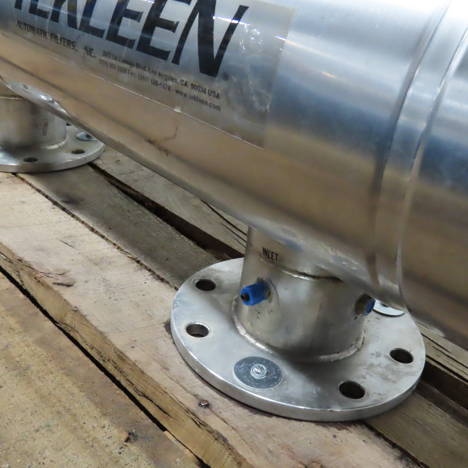 Tekleen OBF4-P 4" Stainless Steel Flange Mount Skid Series Filter 400GPM