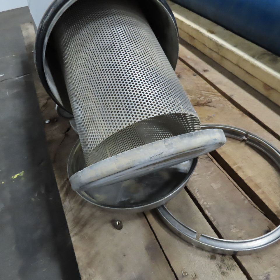 Tekleen OBF4-P 4" Stainless Steel Flange Mount Skid Series Filter 400GPM