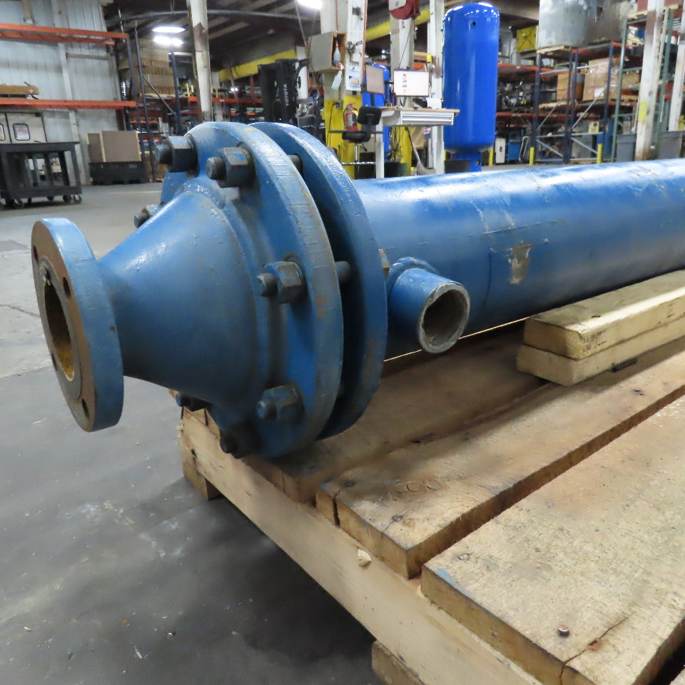 4" Flange Mount Tube Heat Exchanger 91" OAL 2" NPT