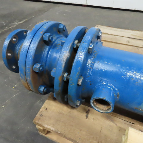 4" Flange Mount Tube Heat Exchanger 91" OAL 2" NPT