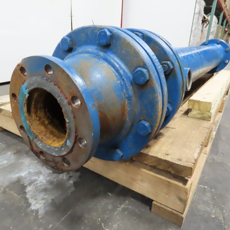 4" Flange Mount Tube Heat Exchanger 91" OAL 2" NPT