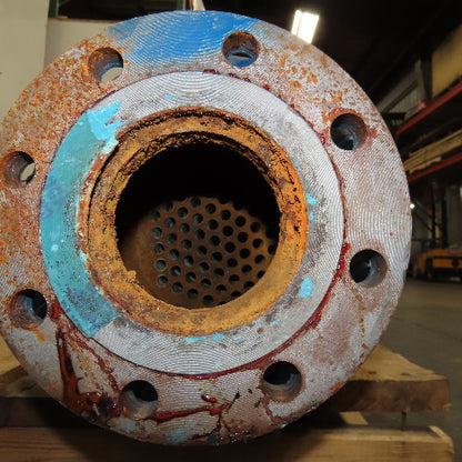 4" Flange Mount Tube Heat Exchanger 91" OAL 2" NPT