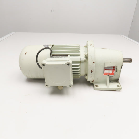 Thien DKF 71 N 054 GB 11.52:1 Ratio 122/146RPM Output 220/380V .37kW Gear Motor