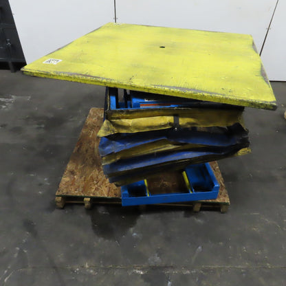 Bishamon EZ-Loader 4000Lbs. 48" x 48" Pneumatic Pallet Positioner Rotating Top