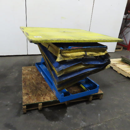 Bishamon EZ-Loader 4000Lbs. 48" x 48" Pneumatic Pallet Positioner Rotating Top