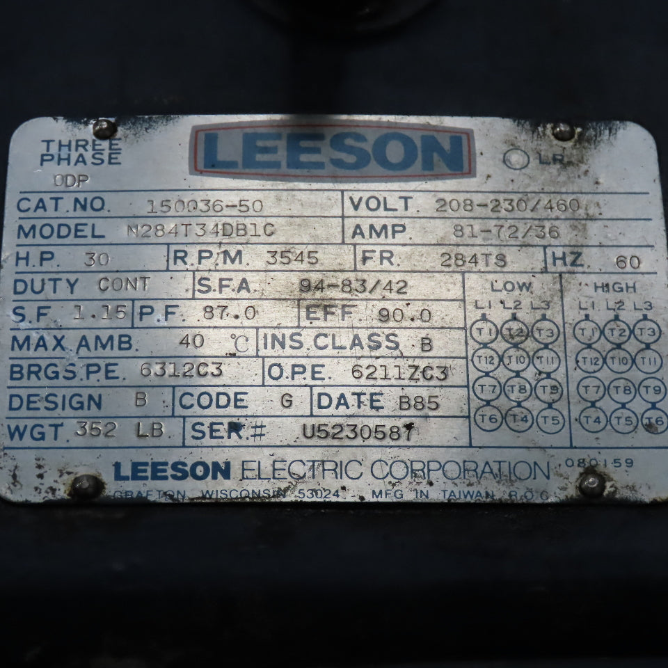 Lamson 516-0-6-AD 30Hp Multistage Centrifugal Blower