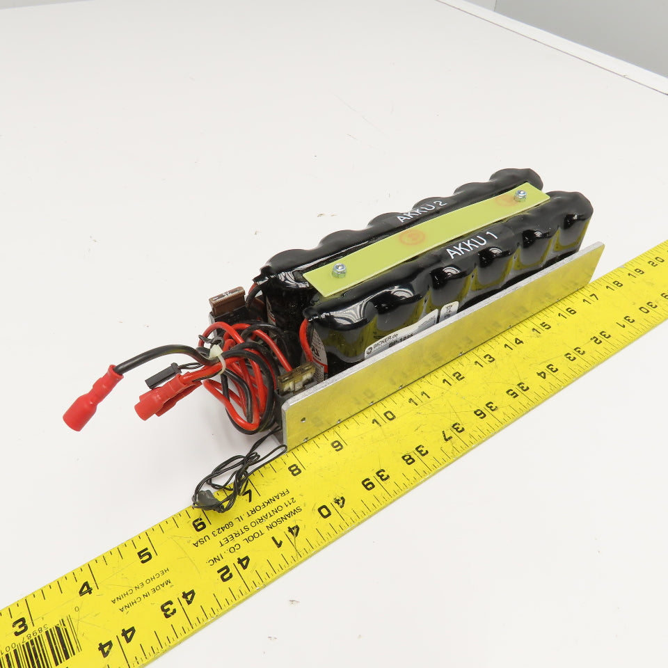 Bicker BP-1225 12 Volt Nonspillable Battery Pack 24VDC Unit 7.5A