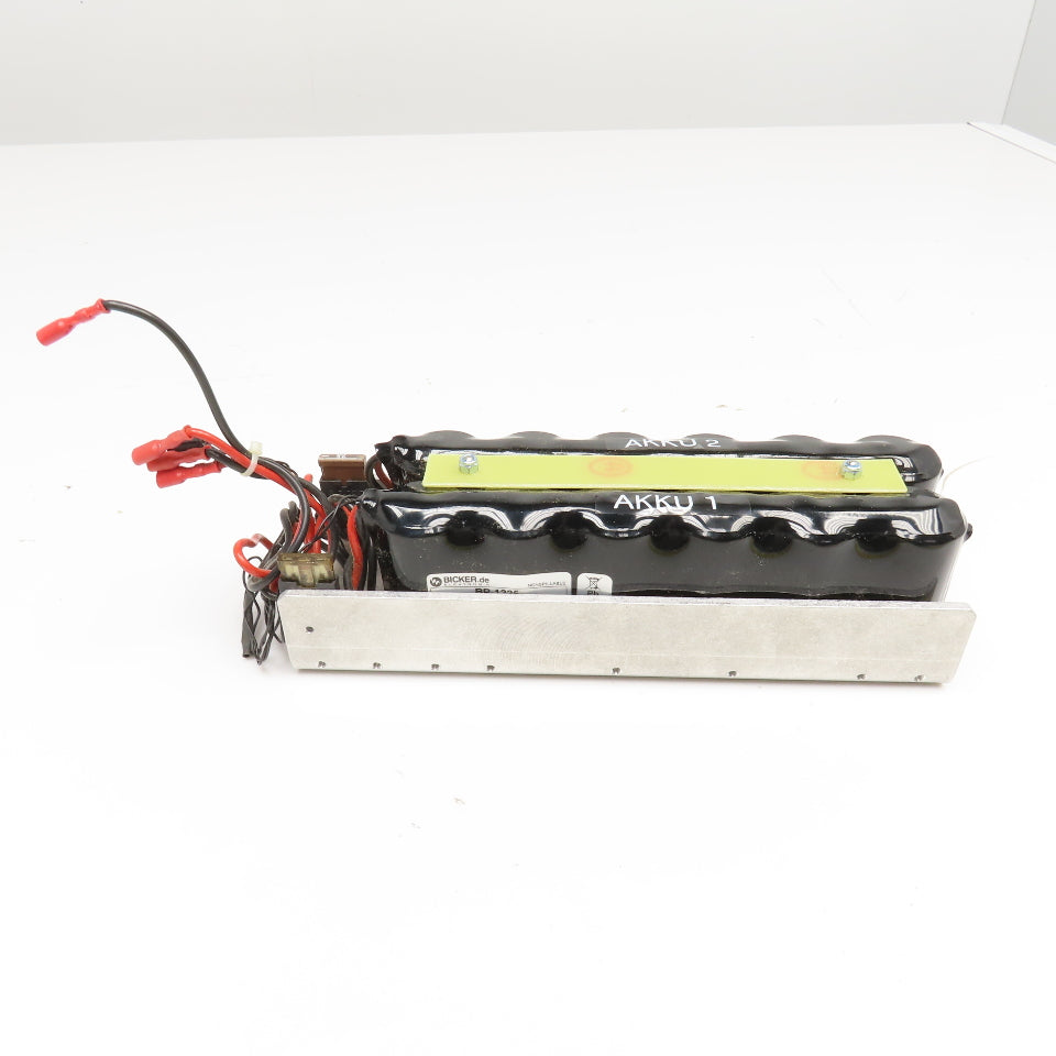 Bicker BP-1225 12 Volt Nonspillable Battery Pack 24VDC Unit 7.5A