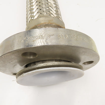 3" 150# Stainless Steel Braided Flexible Hose Connector Teflon Liner 36"