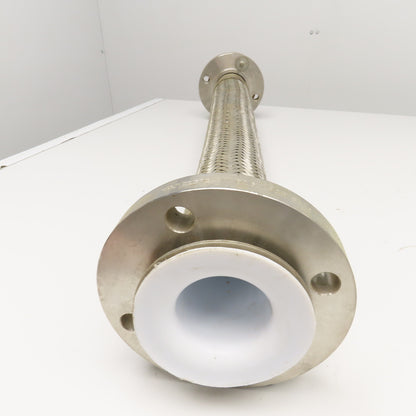 3" 150# Stainless Steel Braided Flexible Hose Connector Teflon Liner 36"