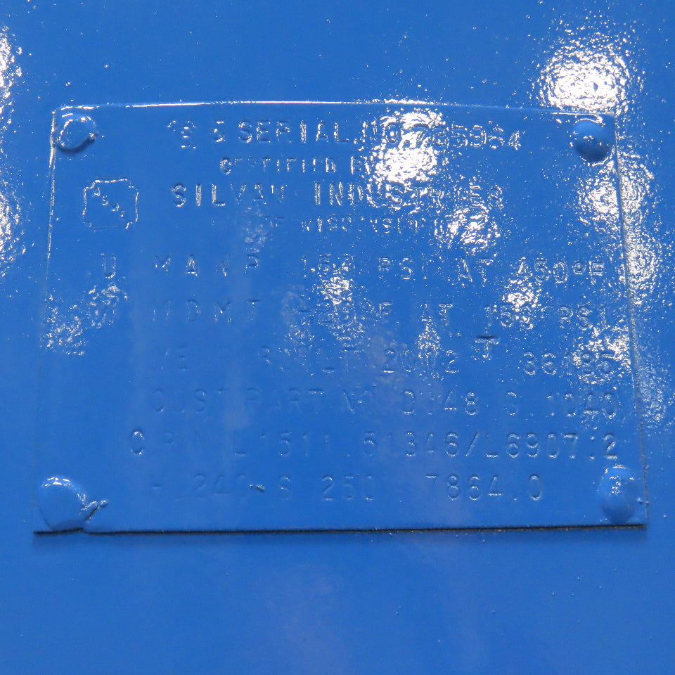 1040 Gallon Vertical Compressed Air Receiver Tank 150PSI Built 2012