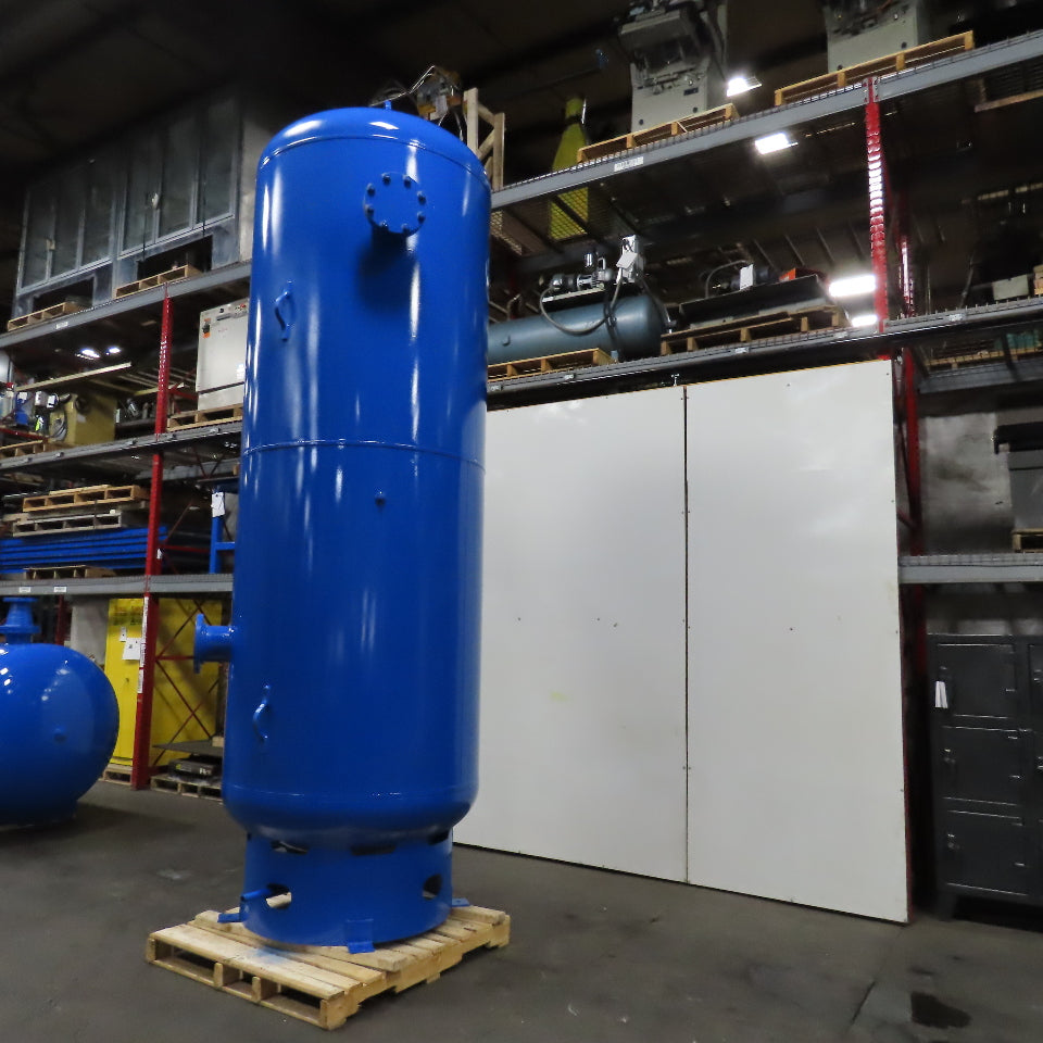 1040 Gallon Vertical Compressed Air Receiver Tank 150PSI Built 2012