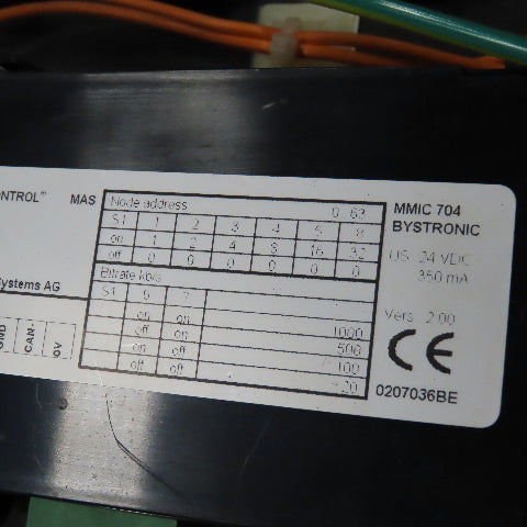 Bystronic MMIC 704 Operator Control Console For Bystar 3015