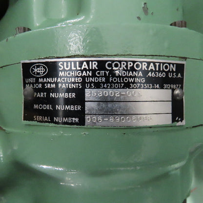 Sullair 10B-50H ACAC 50Hp 575V 60Hz Rotary Screw Air Compressor Tested 125PSI
