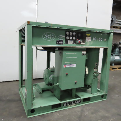 Sullair 10B-50H ACAC 50Hp 575V 60Hz Rotary Screw Air Compressor Tested 125PSI