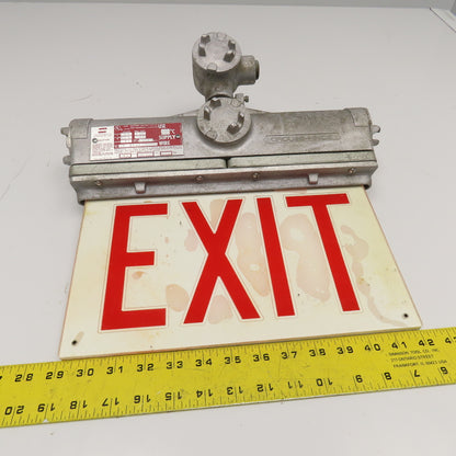 Crouse Hinds EXL 23 AA Double Sided Lighted EXIT Sign Hazardous Location 120V