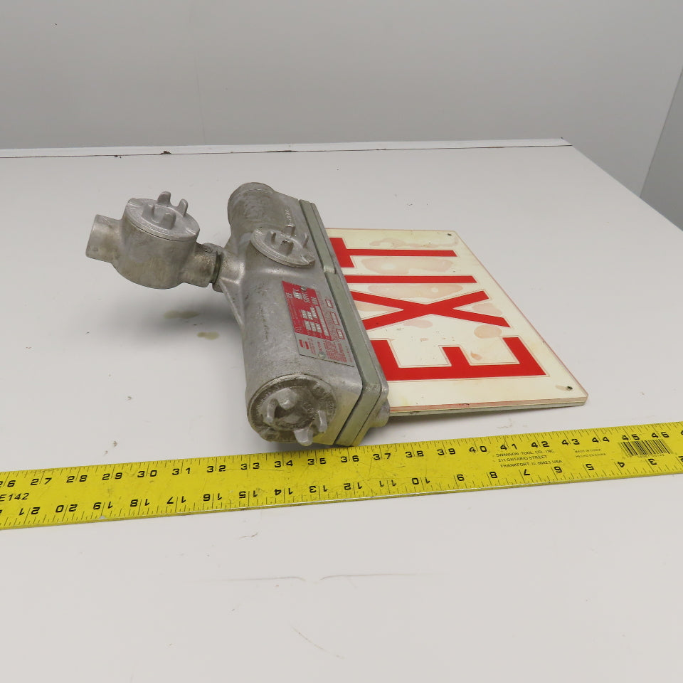 Crouse Hinds EXL 23 AA Double Sided Lighted EXIT Sign Hazardous Location 120V