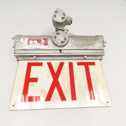 Crouse Hinds EXL 23 AA Double Sided Lighted EXIT Sign Hazardous Location 120V