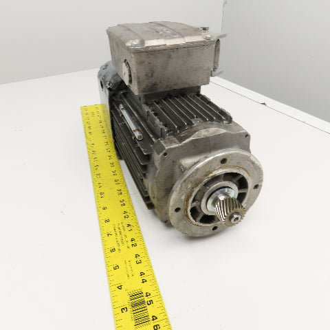 Sew DRN80M4/BE1HR/FG/ASB8 1Hp 1751RPM 460VY 3Ph Inverter Duty Brake Motor