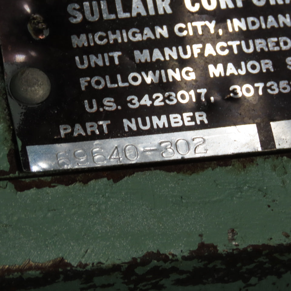 Sullair 69640-302 Rotary Screw Compressor Air End From 32-250 24KT Unit