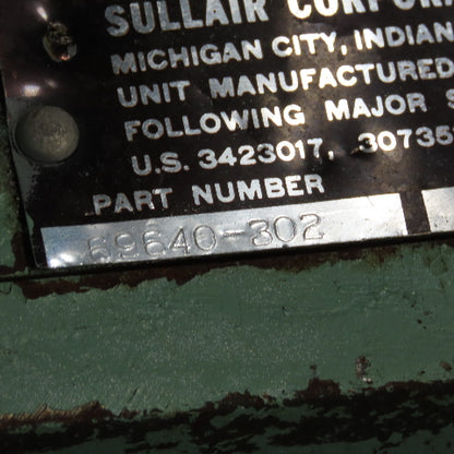 Sullair 69640-302 Rotary Screw Compressor Air End From 32-250 24KT Unit