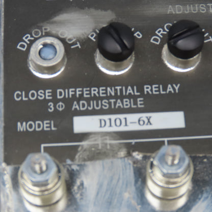Wilmar D101-6X Close Differential Relay 3Ph Adjustable 208V Parts/Repair