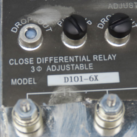 Wilmar D101-6X Close Differential Relay 3Ph Adjustable 208V Parts/Repair
