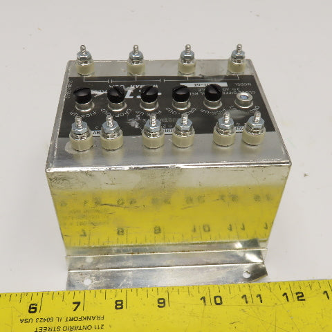 Wilmar D101-6X Close Differential Relay 3Ph Adjustable 208V Parts/Repair