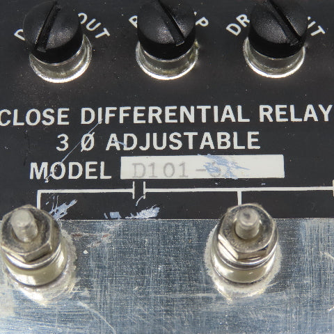Wilmar D101-6X Close Differential Relay 3Ph Adjustable 208V