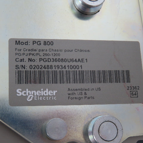 Schneider PGD36080U64AE1 PG800 600V 800A 3Pole Micrologic Circuit Breaker NIB