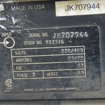 Miller Deltaweld 451 230/460V 450A Contant Voltage DC Arc Welder Wheel Package