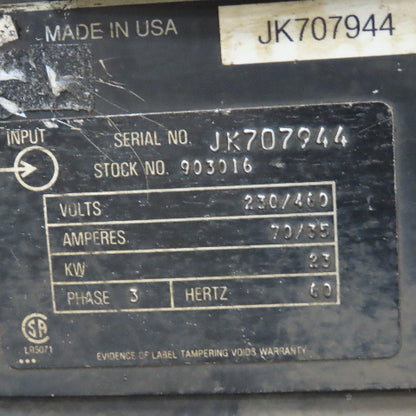 Miller Deltaweld 451 230/460V 450A Contant Voltage DC Arc Welder Wheel Package